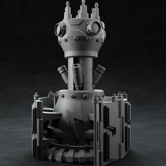 3D Printed Nafarrate Tesla Tower Space Orcs 28 32 mm D&D - 3D Printing Boss 