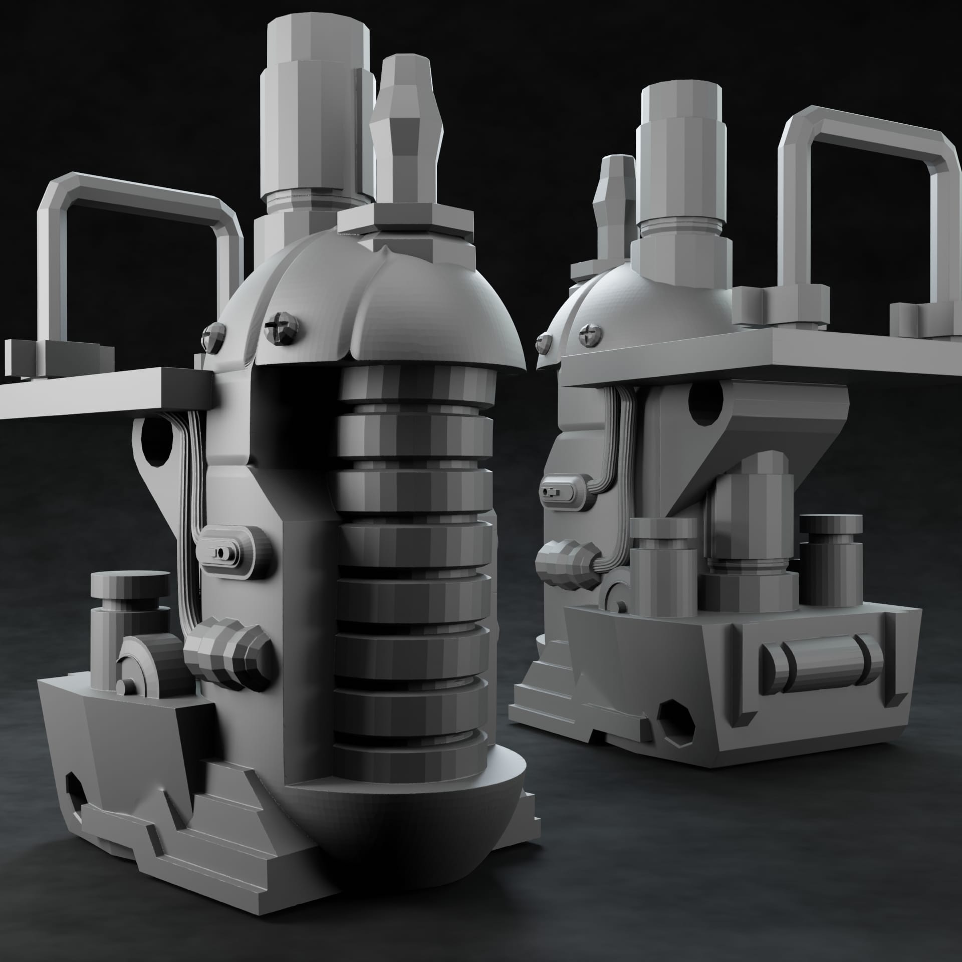 3D Printed Nafarrate Thermic Plasma Regulator Space Orcs 28 32 mm D&D - 3D Printing Boss 