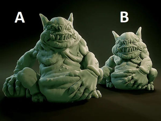 3D Printed Nafarrate Tsathoggua Lovecraftian Bestiary 28 32 mm D&D - 3D Printing Boss 
