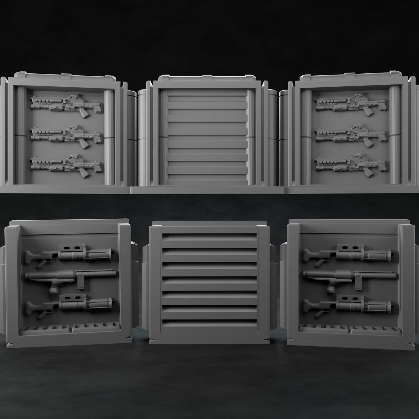 3D Printed Nafarrate Weapon Rack Set 1 Space Orcs 28 32 mm D&D - 3D Printing Boss 