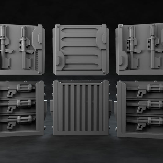 3D Printed Nafarrate Weapon Rack Set 2 Space Orcs 28 32 mm D&D - 3D Printing Boss 