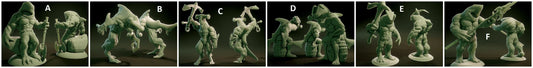 3D Printed Nafarrate Wereshark Lovecraftian Bestiary 28 32 mm D&D - 3D Printing Boss 