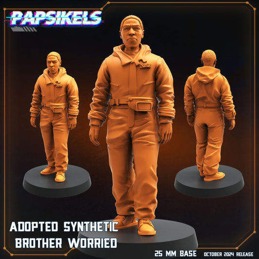 3D Printed Papsikels Adopted Synthetic Brother Worried October 2024 SciFi 28mm 32mm - 3D Printing Boss 