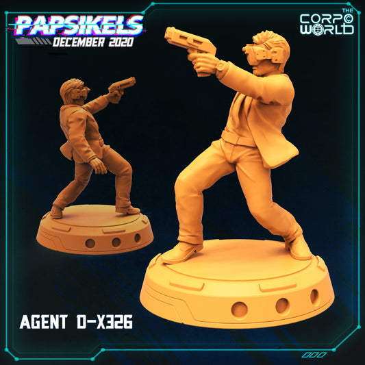 3D Printed Papsikels Agent H C56 December 2020 Cyberpunk 28mm 32mm - 3D Printing Boss 