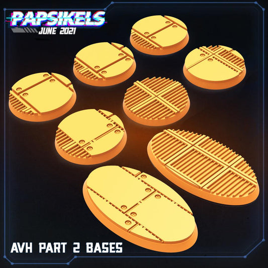 3D Printed Papsikels Aliens Vs Humans Part 2 Bases Aliens vs Humans Part 2 28mm 32mm - 3D Printing Boss 