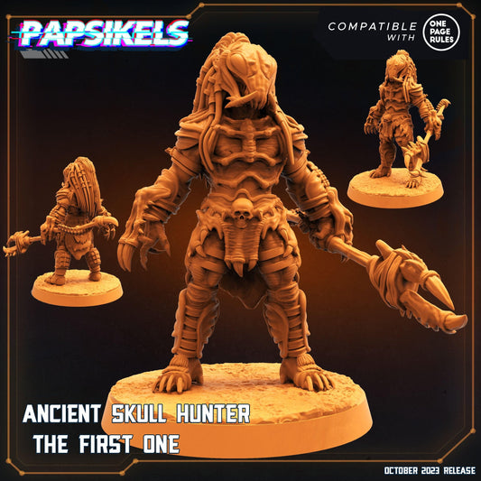 3D Printed Papsikels Ancient Skull Hunter The First One 28mm 32mm - 3D Printing Boss 