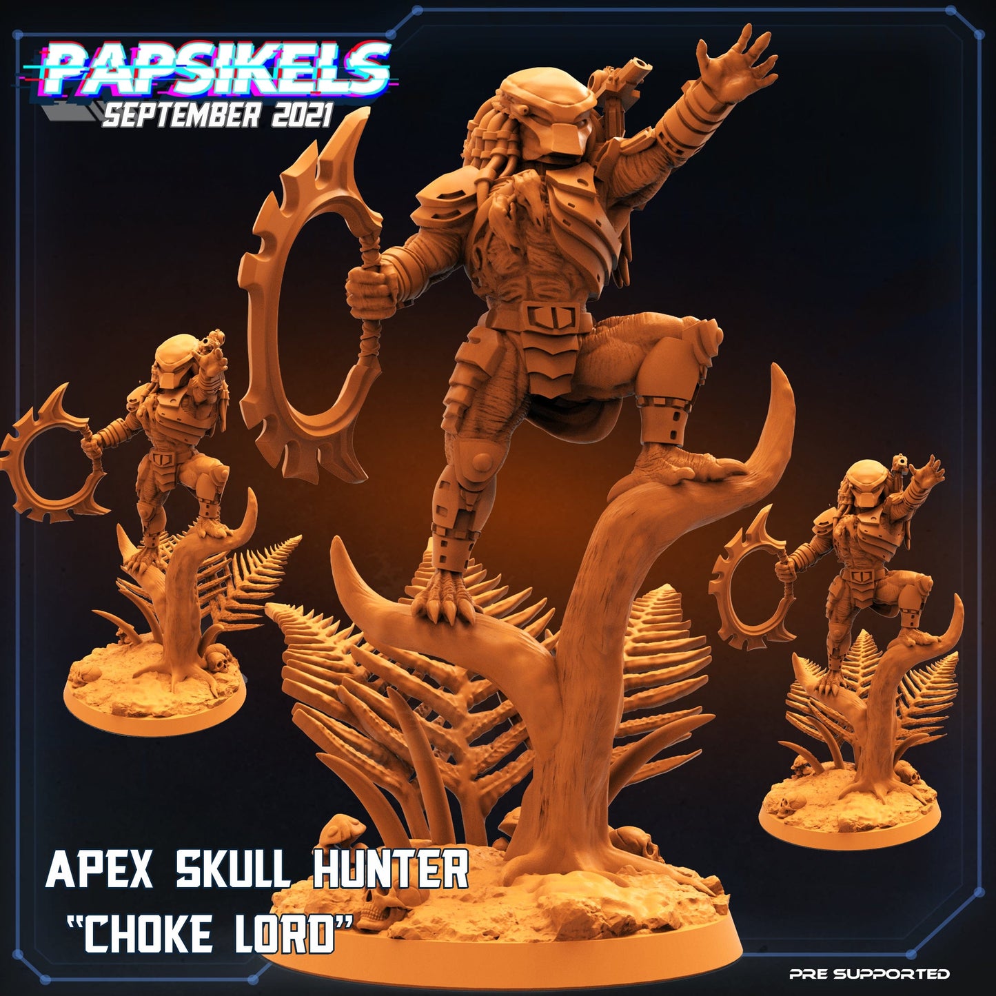 3D Printed Papsikels Apex Skull Hunter Choke Lord Set Skull Hunters 2 The Exterminators 28mm 32mm - 3D Printing Boss 