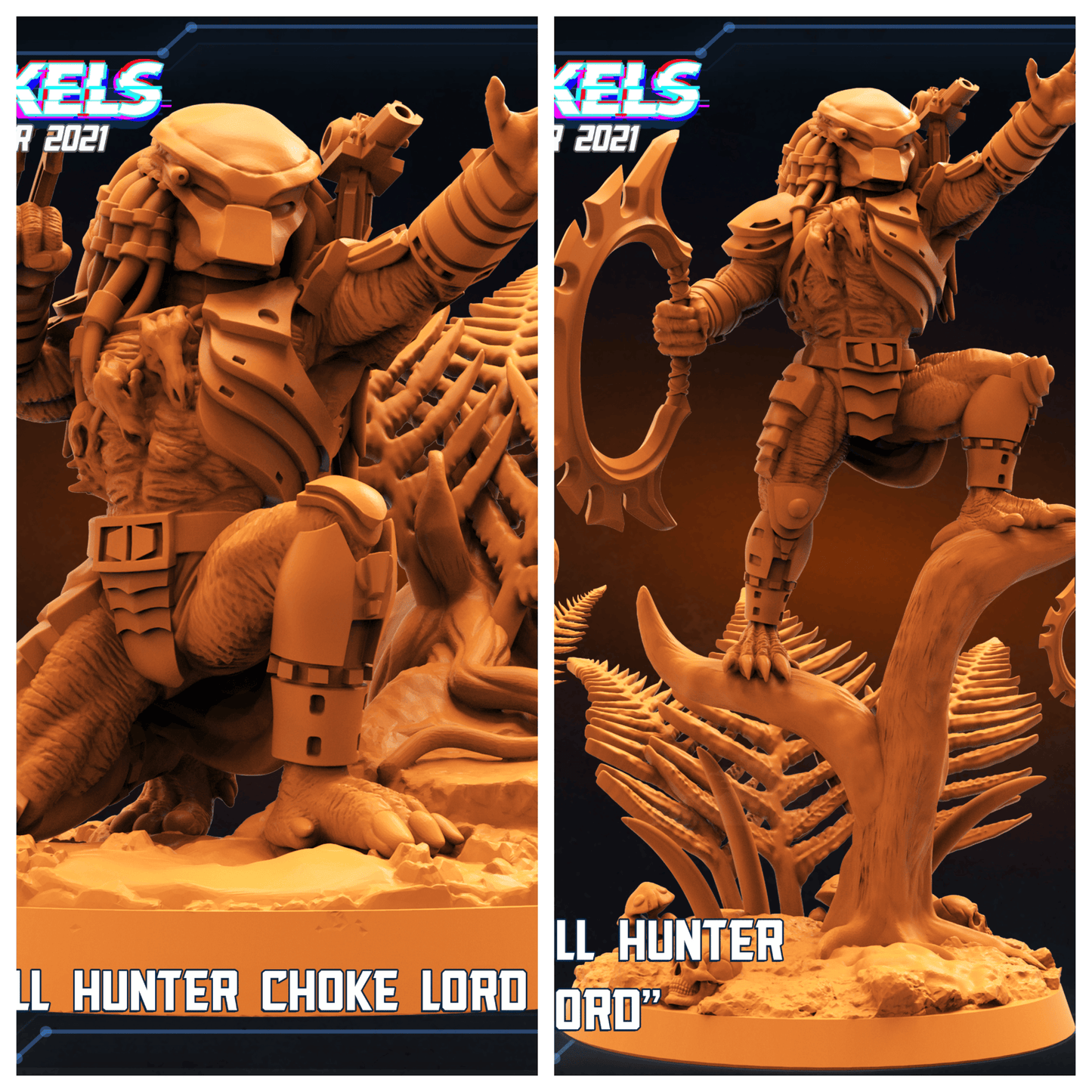 3D Printed Papsikels Apex Skull Hunter Choke Lord Set Skull Hunters 2 The Exterminators 28mm 32mm - 3D Printing Boss 