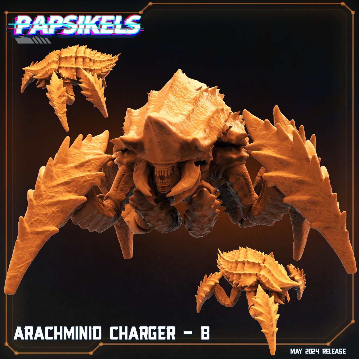 3D Printed Papsikels Arachminid Charger Set Democracy Troopers Bugs and Bots 28mm 32mm - 3D Printing Boss 