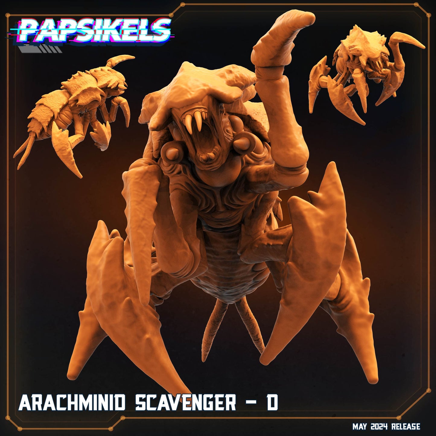 3D Printed Papsikels Arachminid Scavenger Set Democracy Troopers Bugs and Bots 28mm 32mm - 3D Printing Boss 