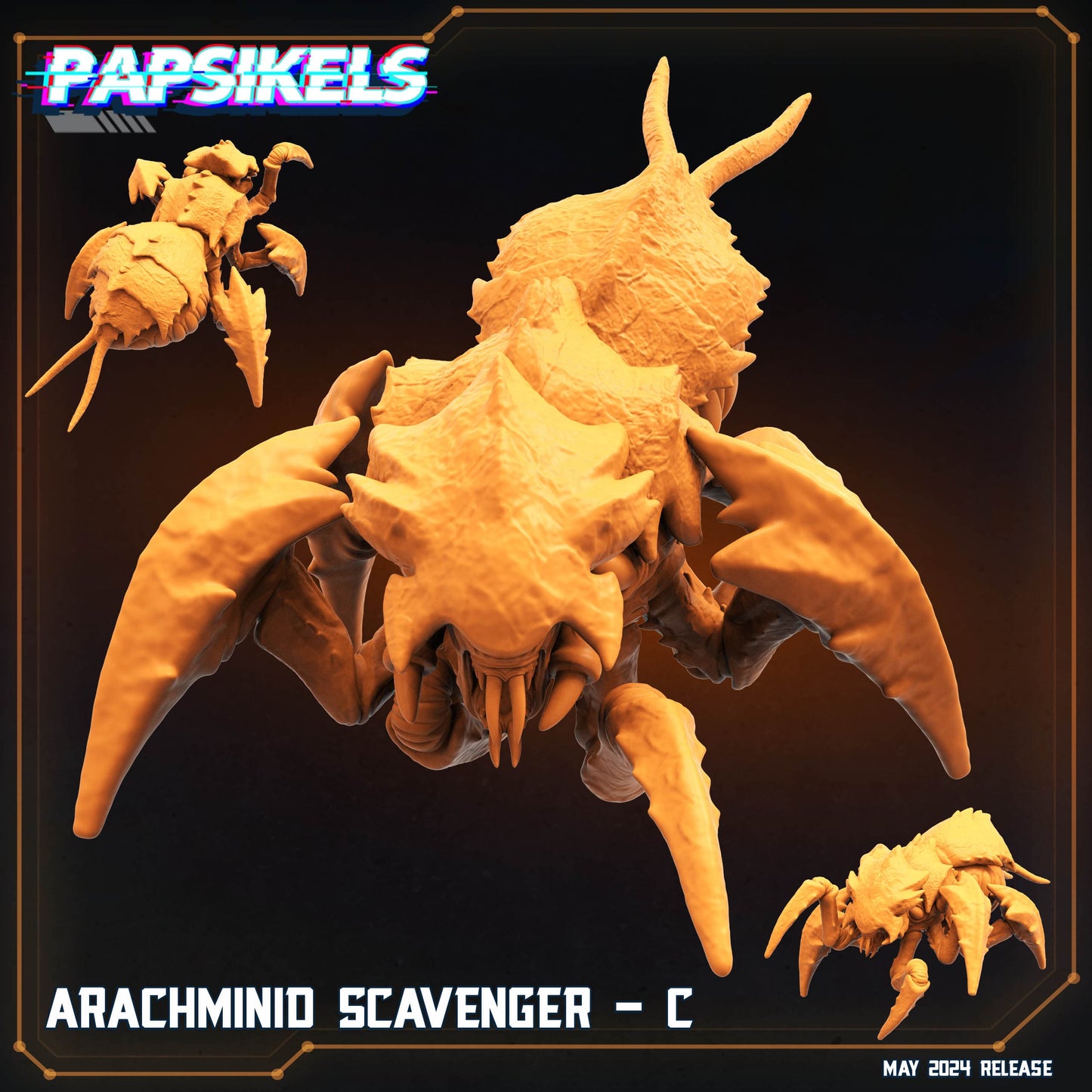3D Printed Papsikels Arachminid Scavenger Set Democracy Troopers Bugs and Bots 28mm 32mm - 3D Printing Boss 
