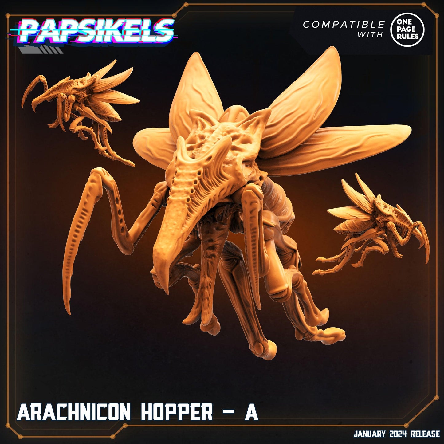 3D Printed Papsikels Arachnicon Hoppers Set Dropship Troopers 28mm 32mm - 3D Printing Boss 