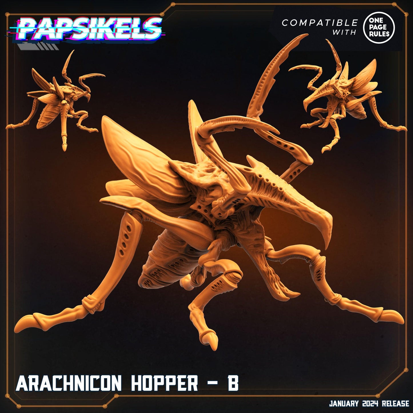 3D Printed Papsikels Arachnicon Hoppers Set Dropship Troopers 28mm 32mm - 3D Printing Boss 