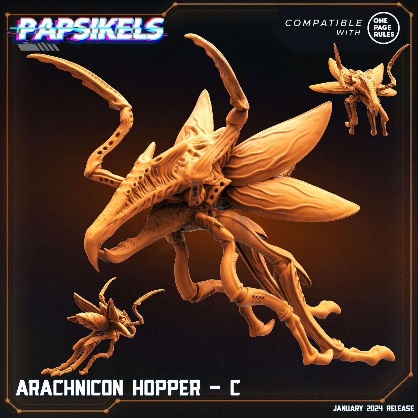 3D Printed Papsikels Arachnicon Hoppers Set Dropship Troopers 28mm 32mm - 3D Printing Boss 