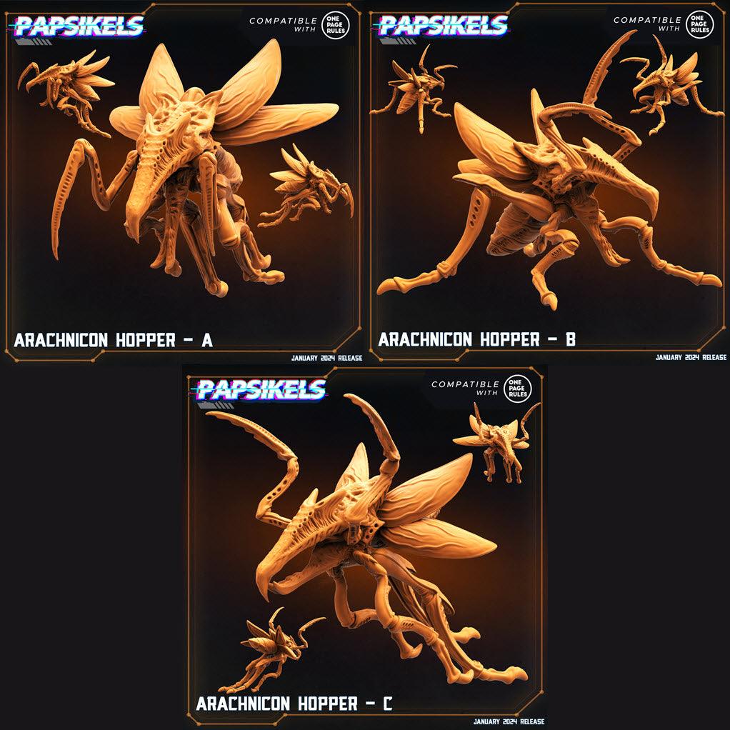 3D Printed Papsikels Arachnicon Hoppers Set Dropship Troopers 28mm 32mm - 3D Printing Boss 