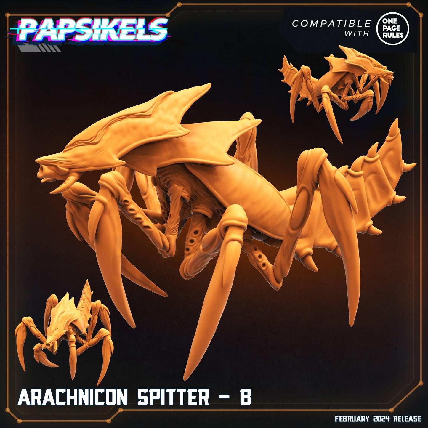 3D Printed Papsikels Arachnicon Spitter Set 28mm 32mm - 3D Printing Boss 