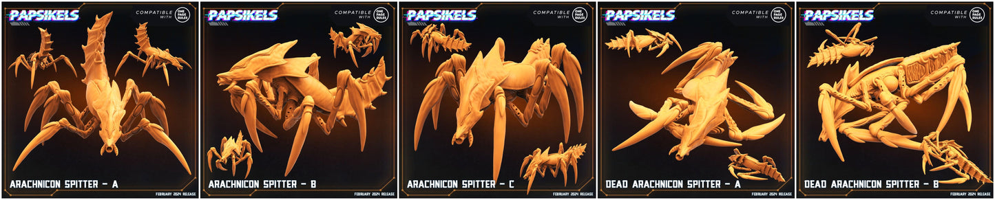 3D Printed Papsikels Arachnicon Spitter Set 28mm 32mm - 3D Printing Boss 