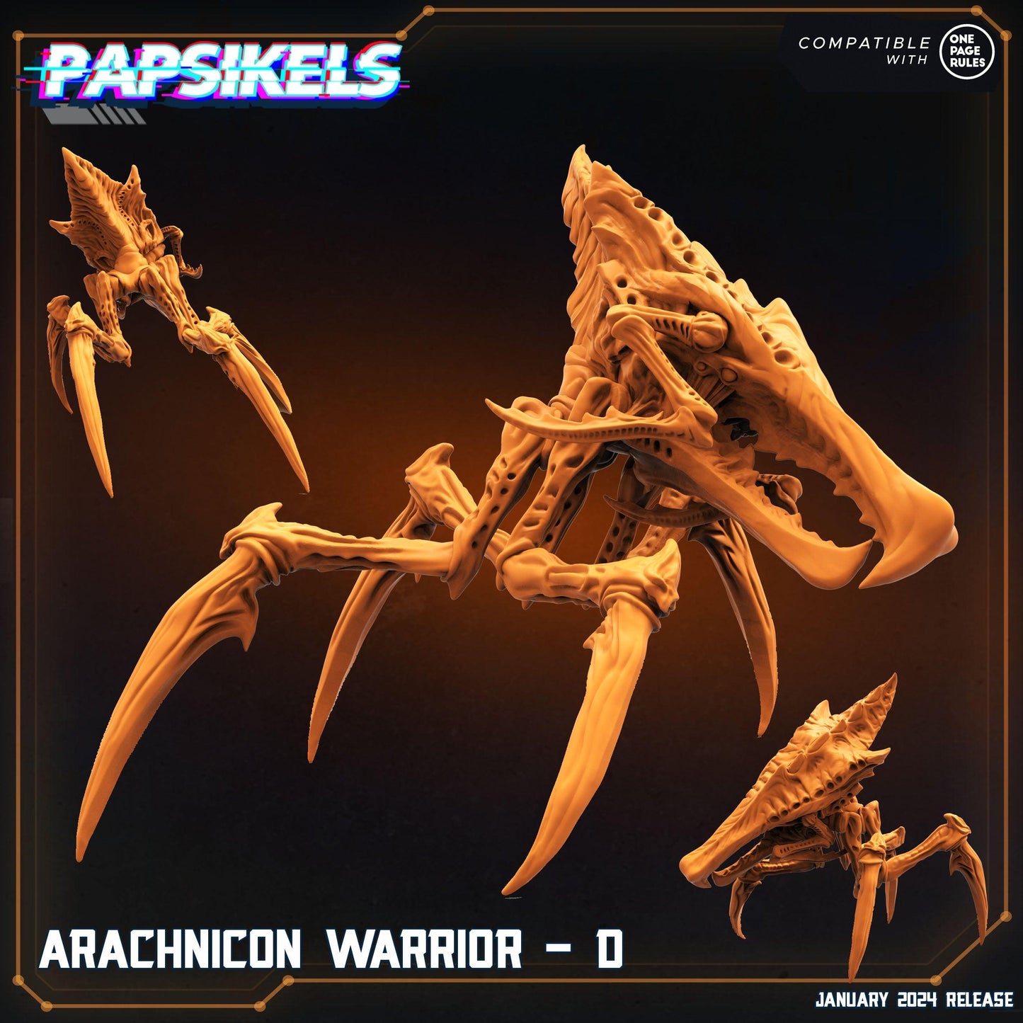3D Printed Papsikels Arachnicon Warriors Set Dropship Troopers 28mm 32mm - 3D Printing Boss 