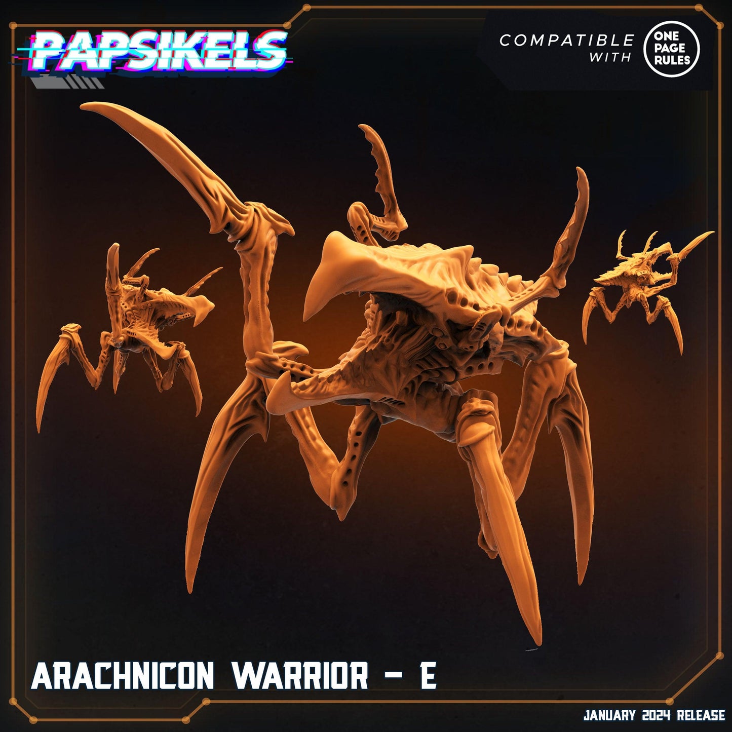 3D Printed Papsikels Arachnicon Warriors Set Dropship Troopers 28mm 32mm - 3D Printing Boss 