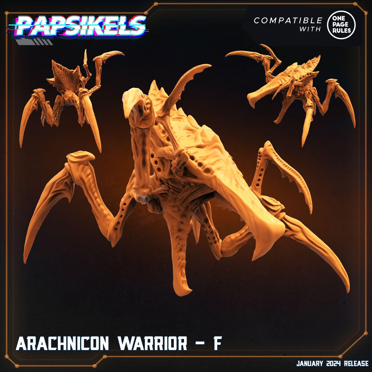 3D Printed Papsikels Arachnicon Warriors Set Dropship Troopers 28mm 32mm - 3D Printing Boss 