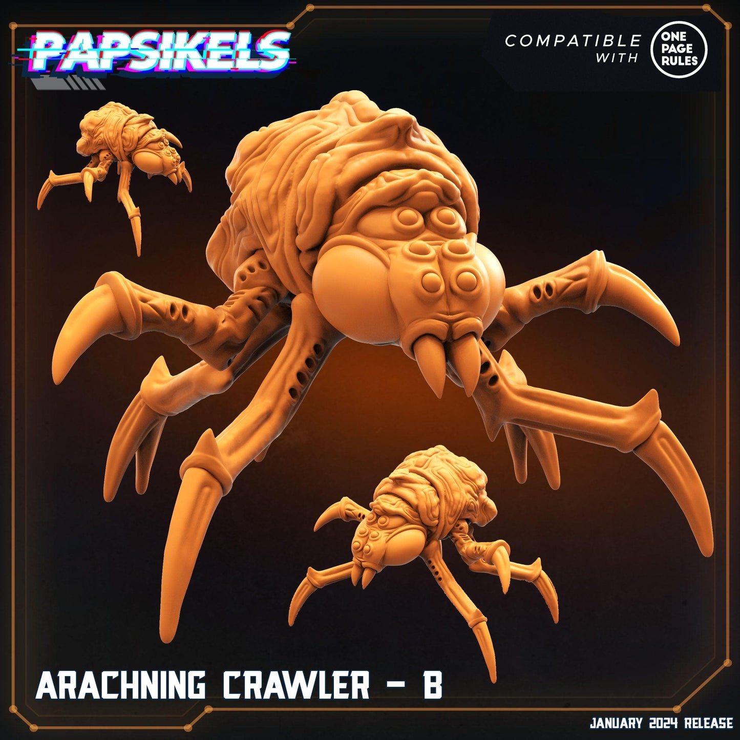 3D Printed Papsikels Arachning Crawlers Set Dropship Troopers 28mm 32mm - 3D Printing Boss 