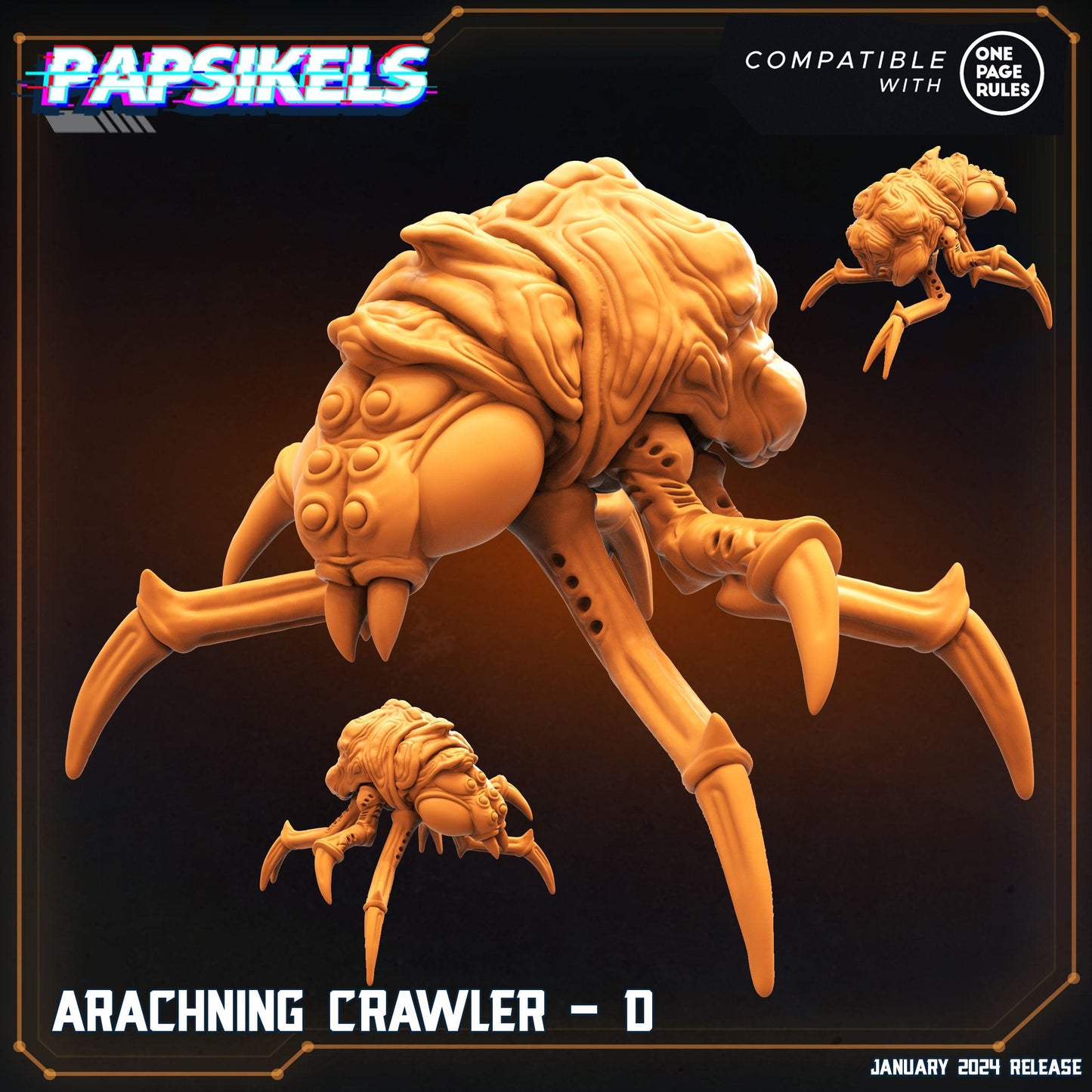 3D Printed Papsikels Arachning Crawlers Set Dropship Troopers 28mm 32mm - 3D Printing Boss 