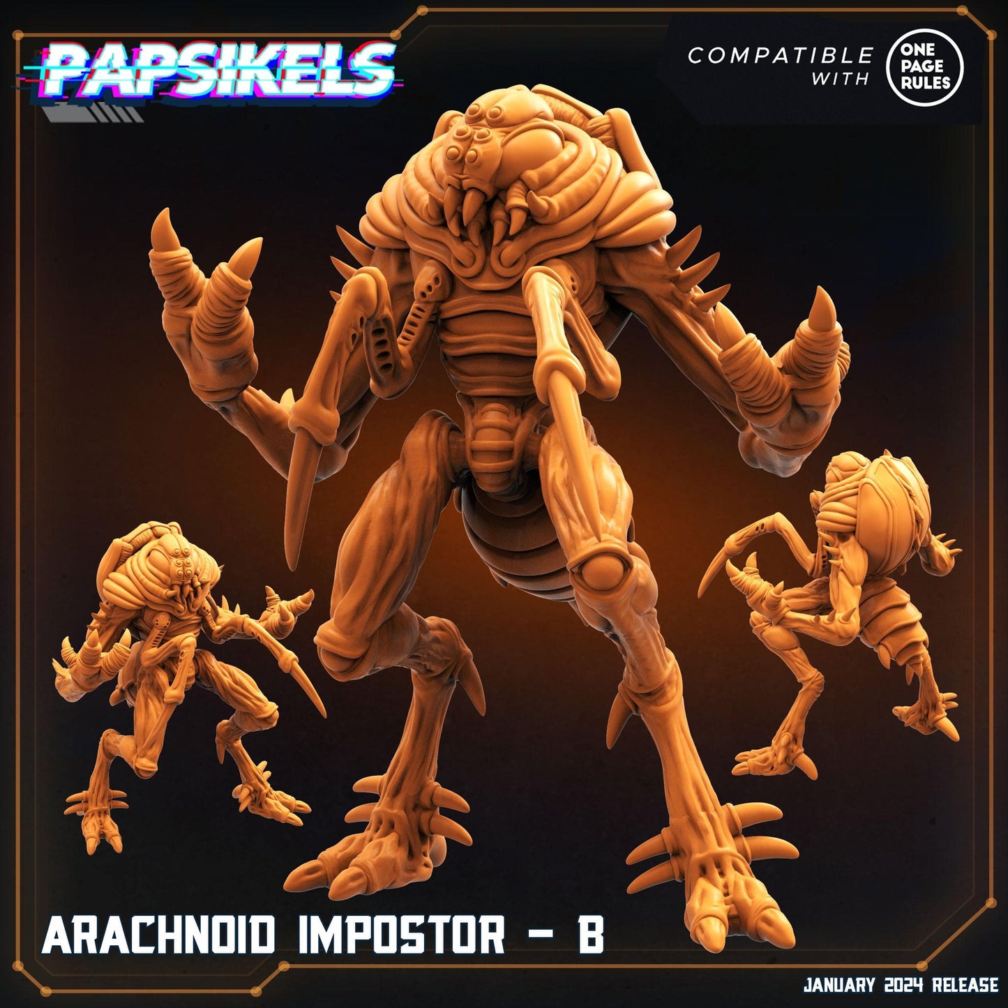 3D Printed Papsikels Arachnoid Impostors Set Dropship Troopers 28mm 32mm - 3D Printing Boss 