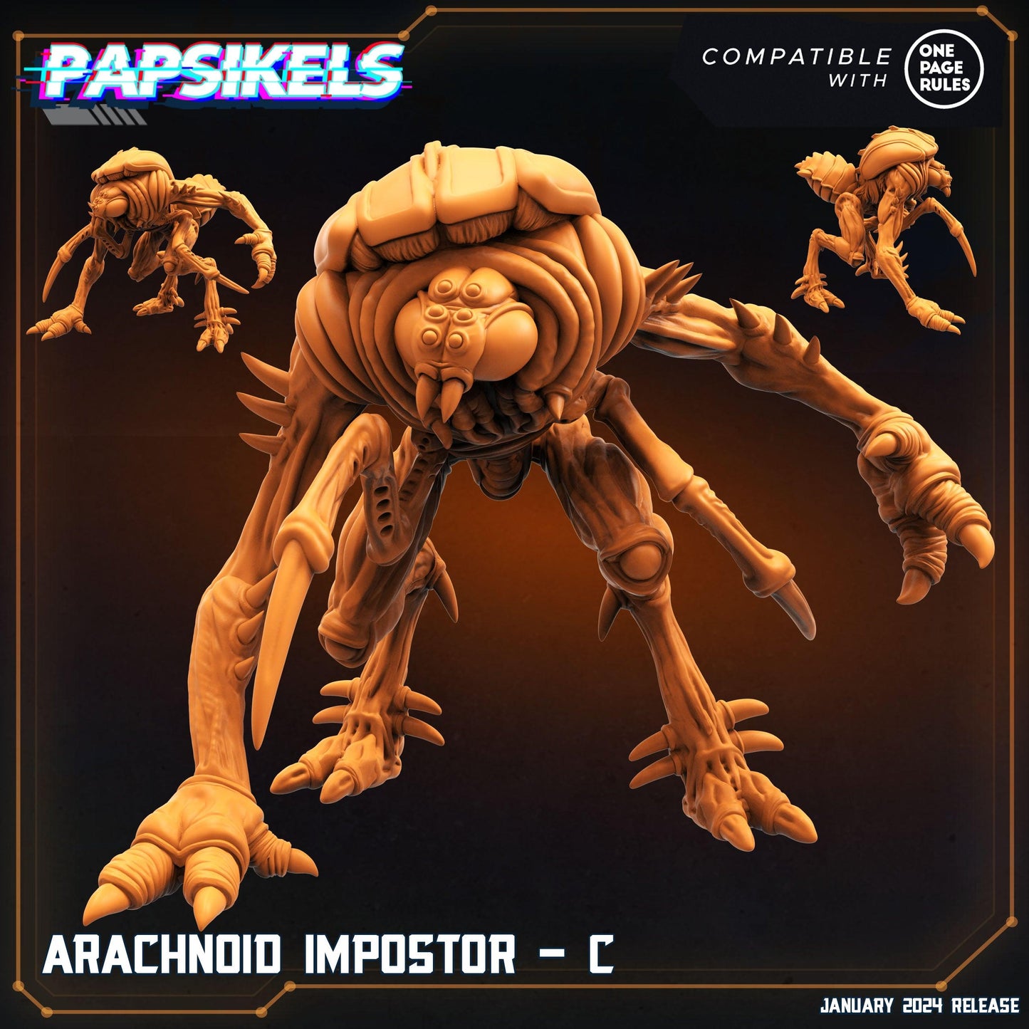 3D Printed Papsikels Arachnoid Impostors Set Dropship Troopers 28mm 32mm - 3D Printing Boss 