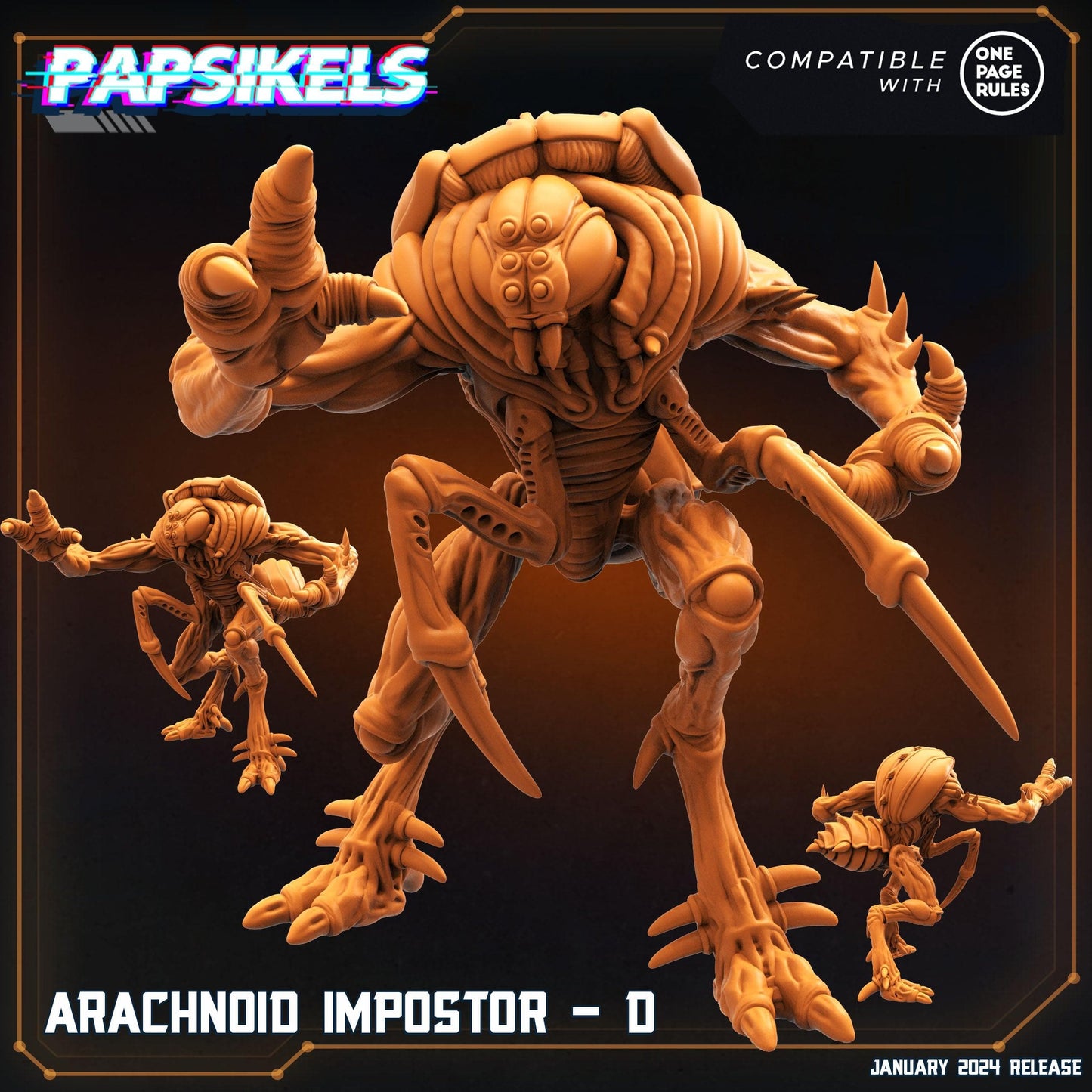 3D Printed Papsikels Arachnoid Impostors Set Dropship Troopers 28mm 32mm - 3D Printing Boss 