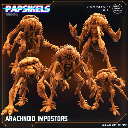 3D Printed Papsikels Arachnoid Impostors Set Dropship Troopers 28mm 32mm - 3D Printing Boss 