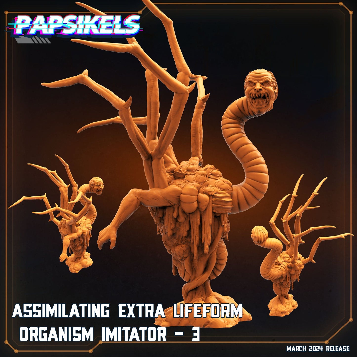 3D Printed Papsikels Assimilating Extra Lifeform Oranism Imitators MARCH 2025 SCIFI 28mm 32mm - 3D Printing Boss 