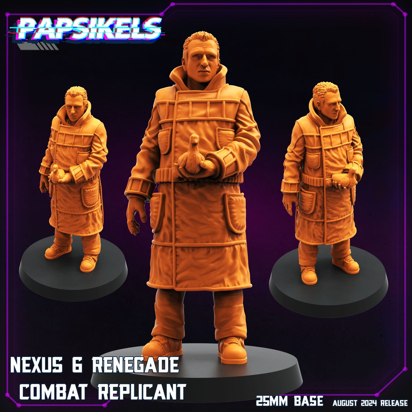 3D Printed Papsikels August 2024 Cyberpunk Nexus 6 Set 28mm 32mm - 3D Printing Boss 