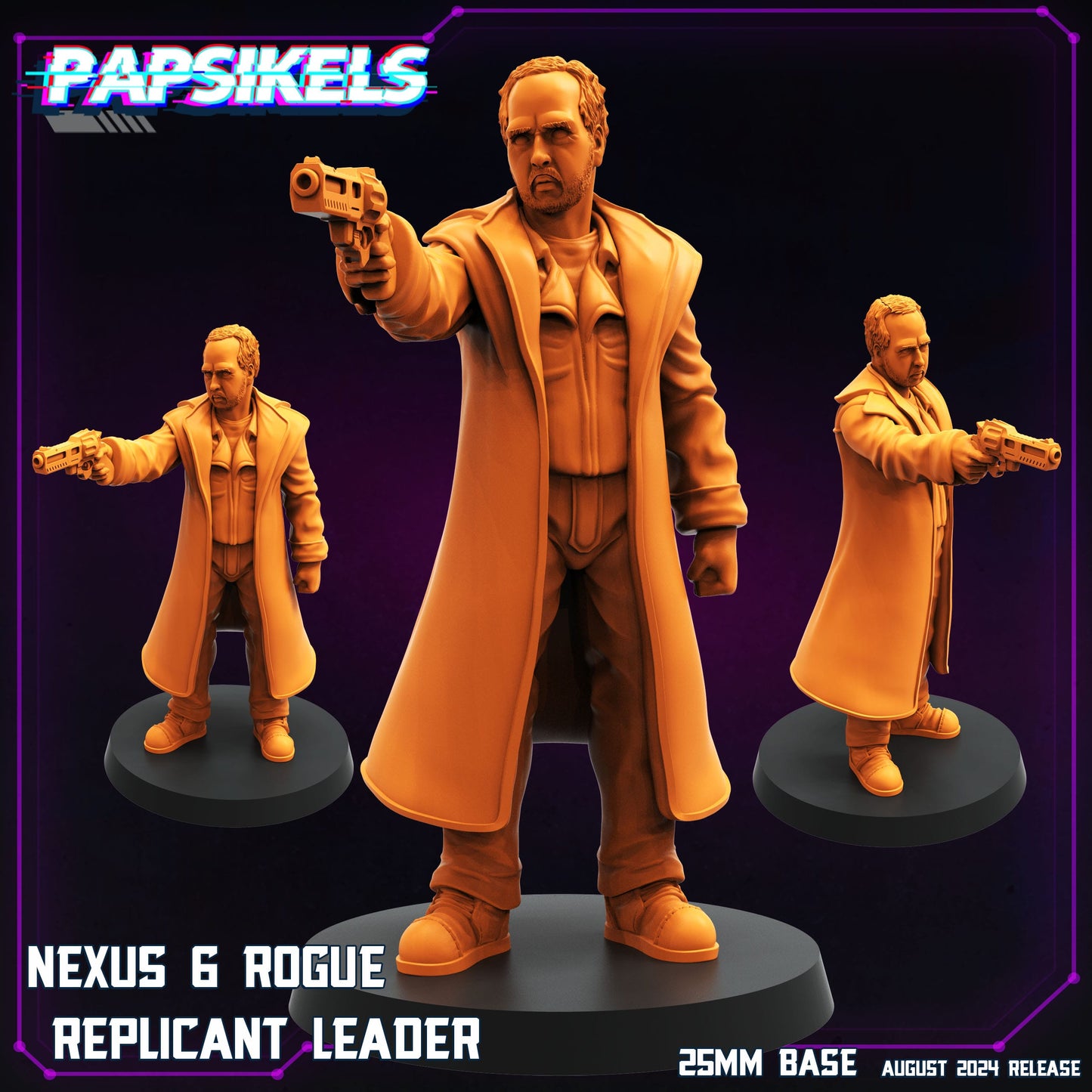3D Printed Papsikels August 2024 Cyberpunk Nexus 6 Set 28mm 32mm - 3D Printing Boss 