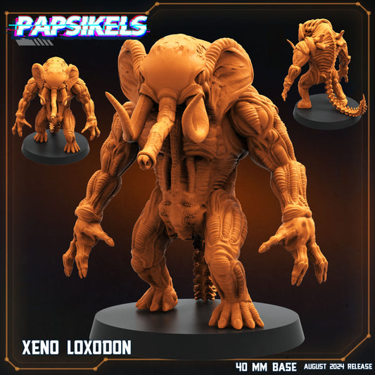 3D Printed Papsikels August 2024 Scifi Xeno Loxodon 28mm 32mm - 3D Printing Boss 