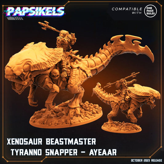 3D Printed Papsikels Ayeaar Xenosaur Beastmaster Tyranno Snapper Set 28mm 32mm - 3D Printing Boss 