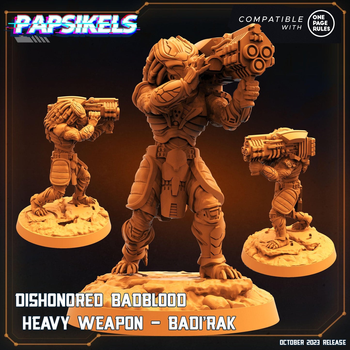 3D Printed Papsikels Badirak Dishonored Badblood Skullhunter Mastab 28mm 32mm - 3D Printing Boss 
