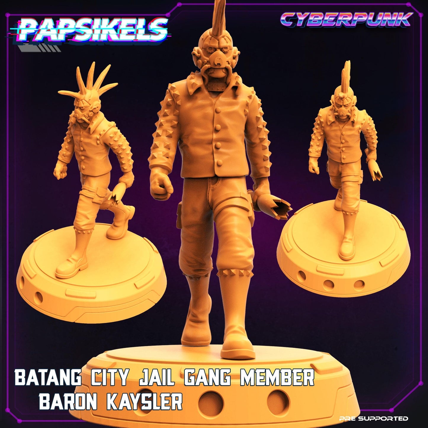 3D Printed Papsikels - Batang City Jail Gang Street Punk Set - 28mm 32mm - 3D Printing Boss 