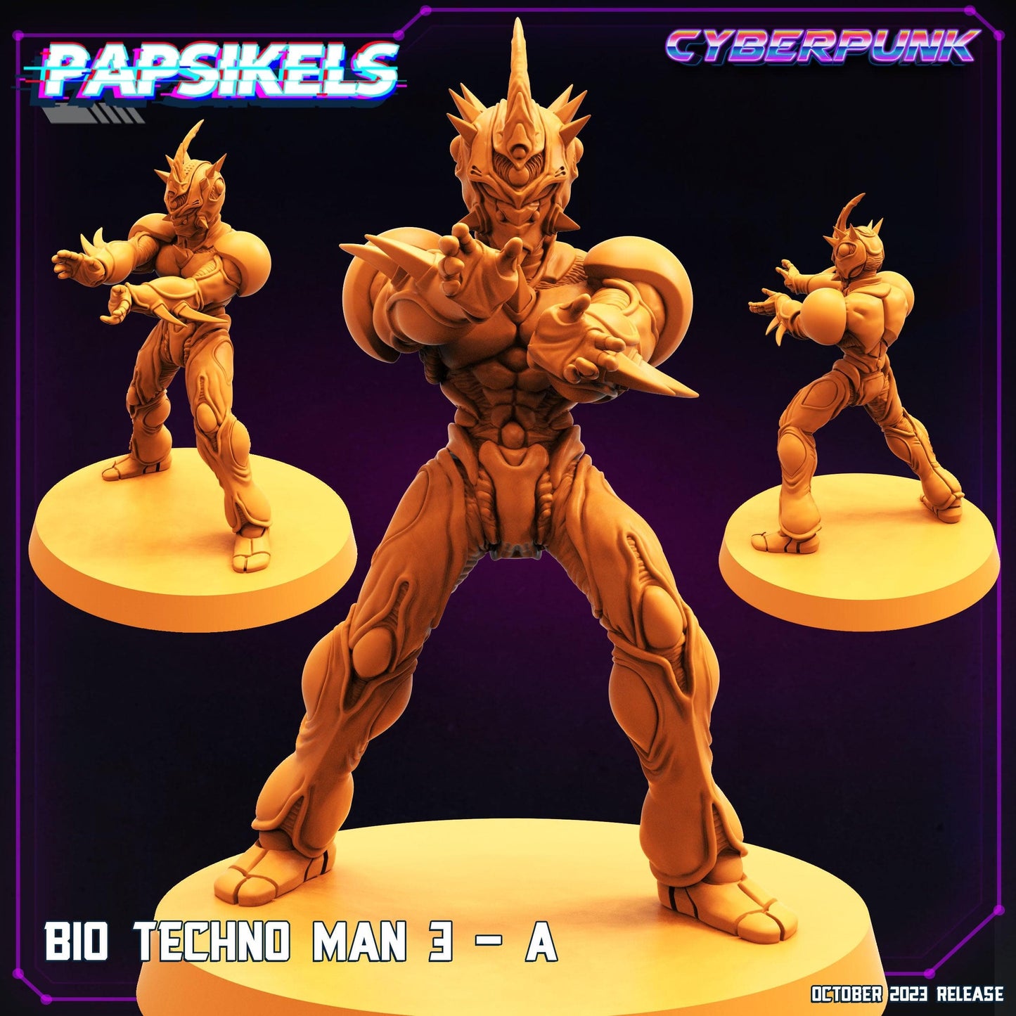 3D Printed Papsikels Bio Techno Man 3A Bio Techno Man Set 28mm 32mm - 3D Printing Boss 