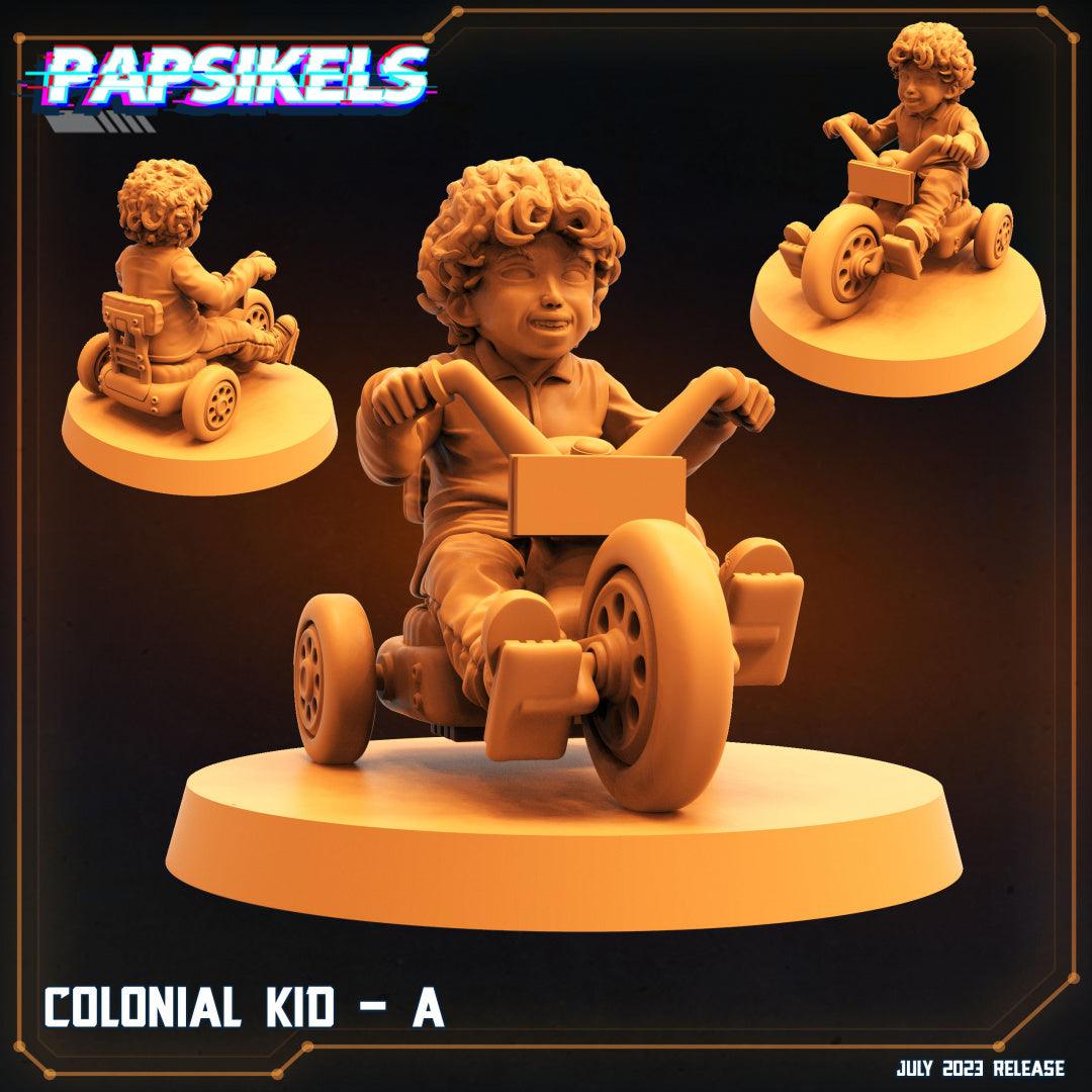 3D Printed Papsikels - Colonial Kids - 28mm 32mm - 3D Printing Boss 