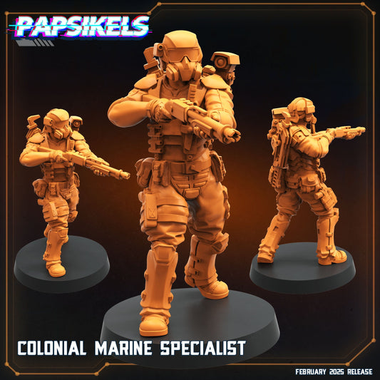 3D Printed Papsikels Colonial Marine Specialist February 2025 Scifi 28mm 32mm - 3D Printing Boss 
