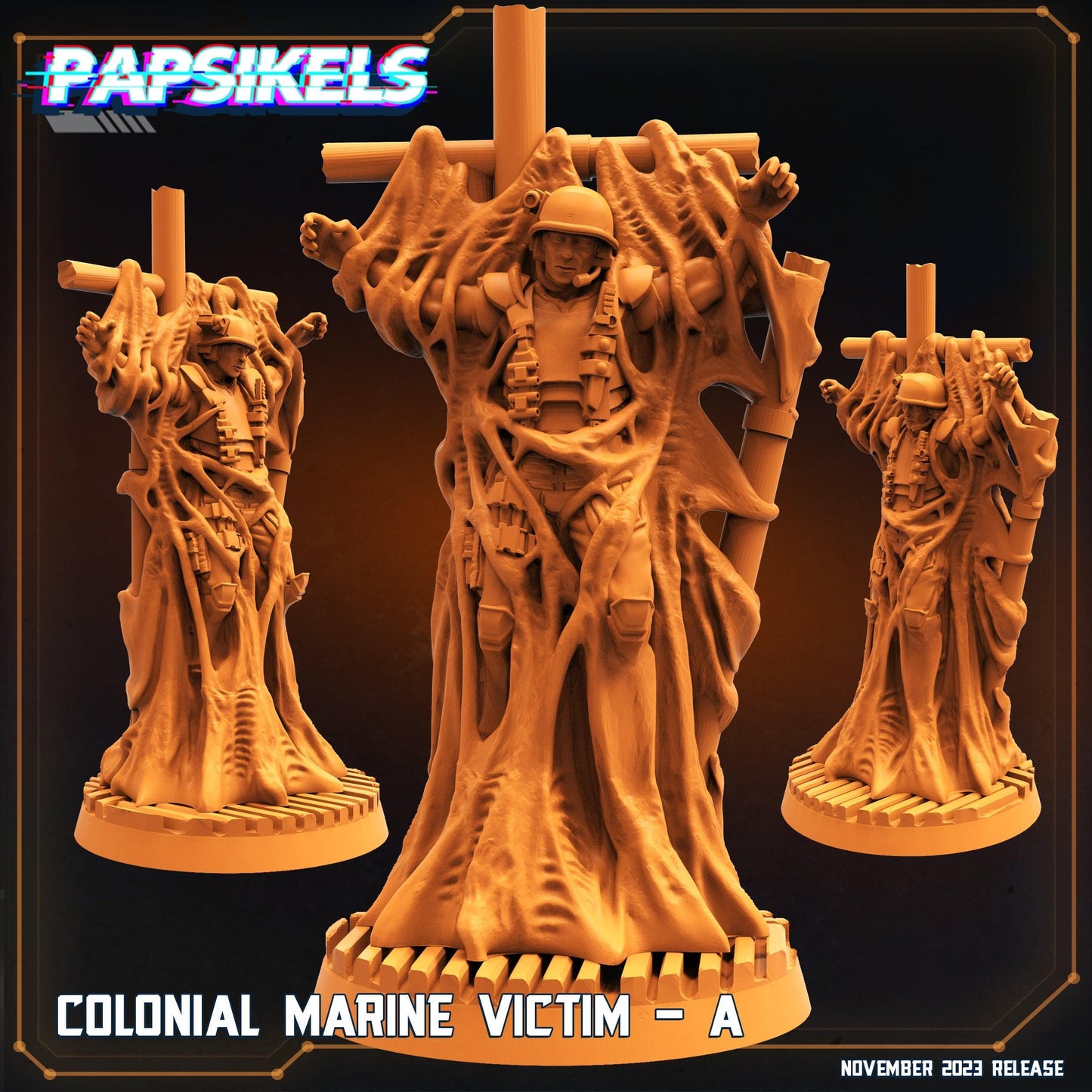 3D Printed Papsikels Colonial Marine Victim Set 28mm 32mm - 3D Printing Boss 
