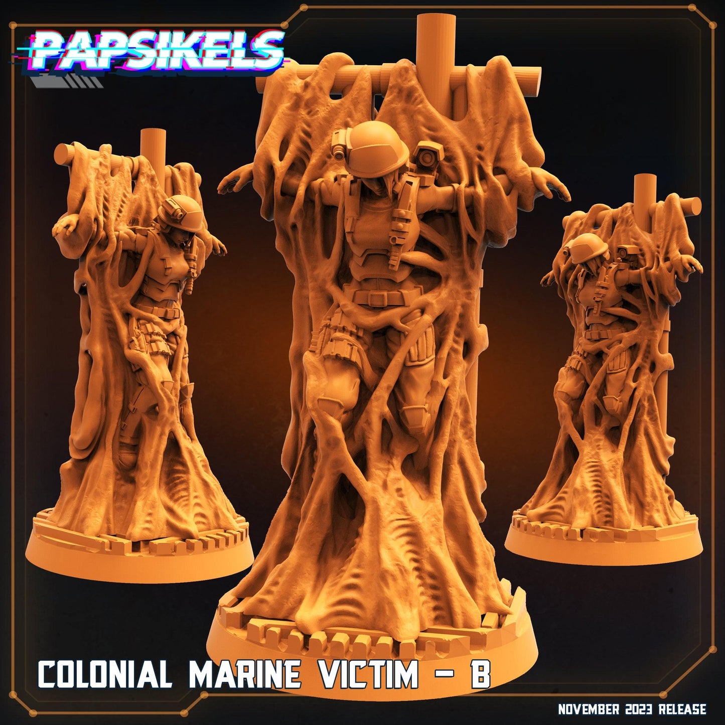 3D Printed Papsikels Colonial Marine Victim Set 28mm 32mm - 3D Printing Boss 