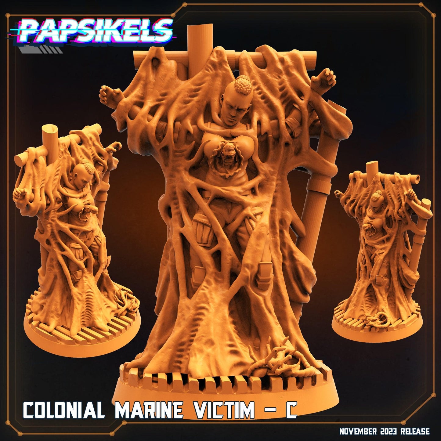 3D Printed Papsikels Colonial Marine Victim Set 28mm 32mm - 3D Printing Boss 