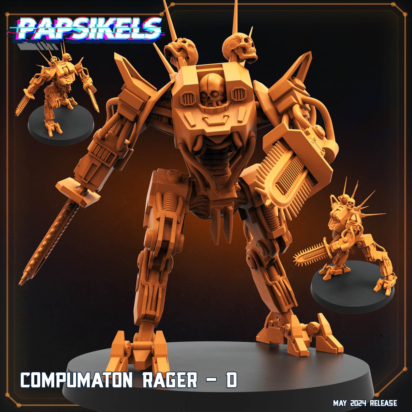 3D Printed Papsikels Compumaton Rager Set Democracy Troopers Bugs and Bots 28mm 32mm - 3D Printing Boss 