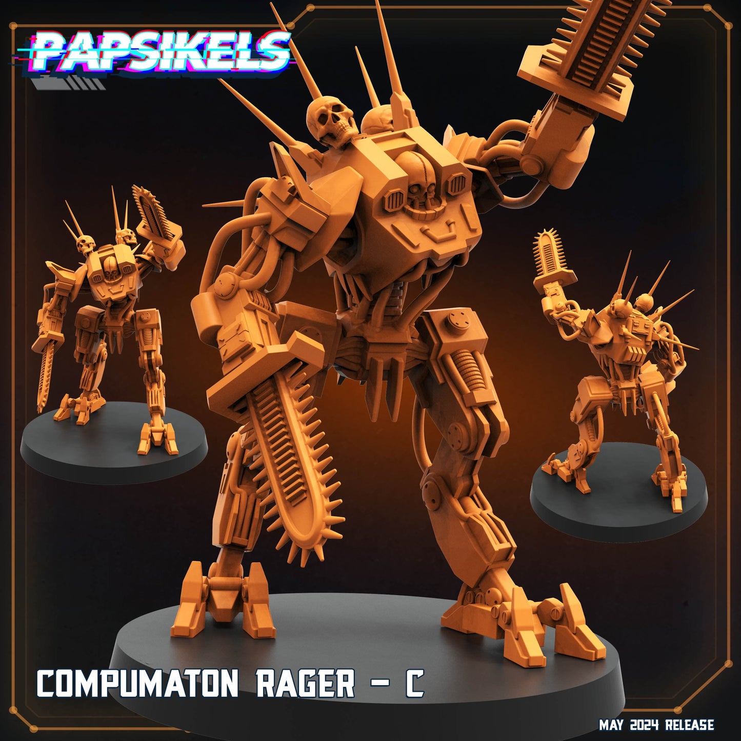 3D Printed Papsikels Compumaton Rager Set Democracy Troopers Bugs and Bots 28mm 32mm - 3D Printing Boss 