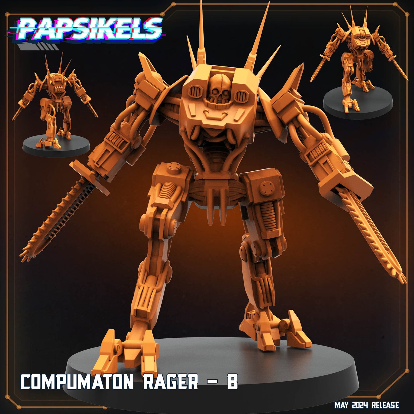 3D Printed Papsikels Compumaton Rager Set Democracy Troopers Bugs and Bots 28mm 32mm - 3D Printing Boss 