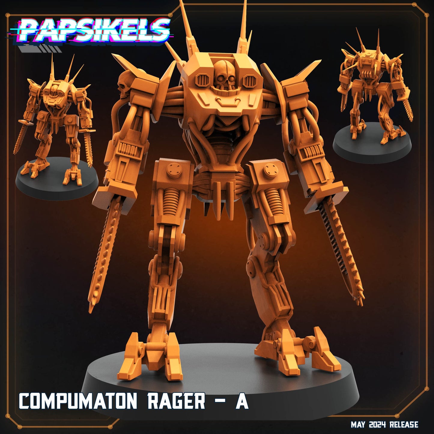 3D Printed Papsikels Compumaton Rager Set Democracy Troopers Bugs and Bots 28mm 32mm - 3D Printing Boss 