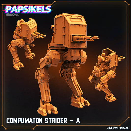 3D Printed Papsikels Compumaton Strider Set JUNE 2024 SCIFI 28mm 32mm - 3D Printing Boss 