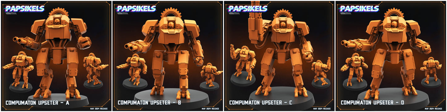 3D Printed Papsikels Compumaton Upseter Set Democracy Troopers Bugs and Bots 28mm 32mm - 3D Printing Boss 