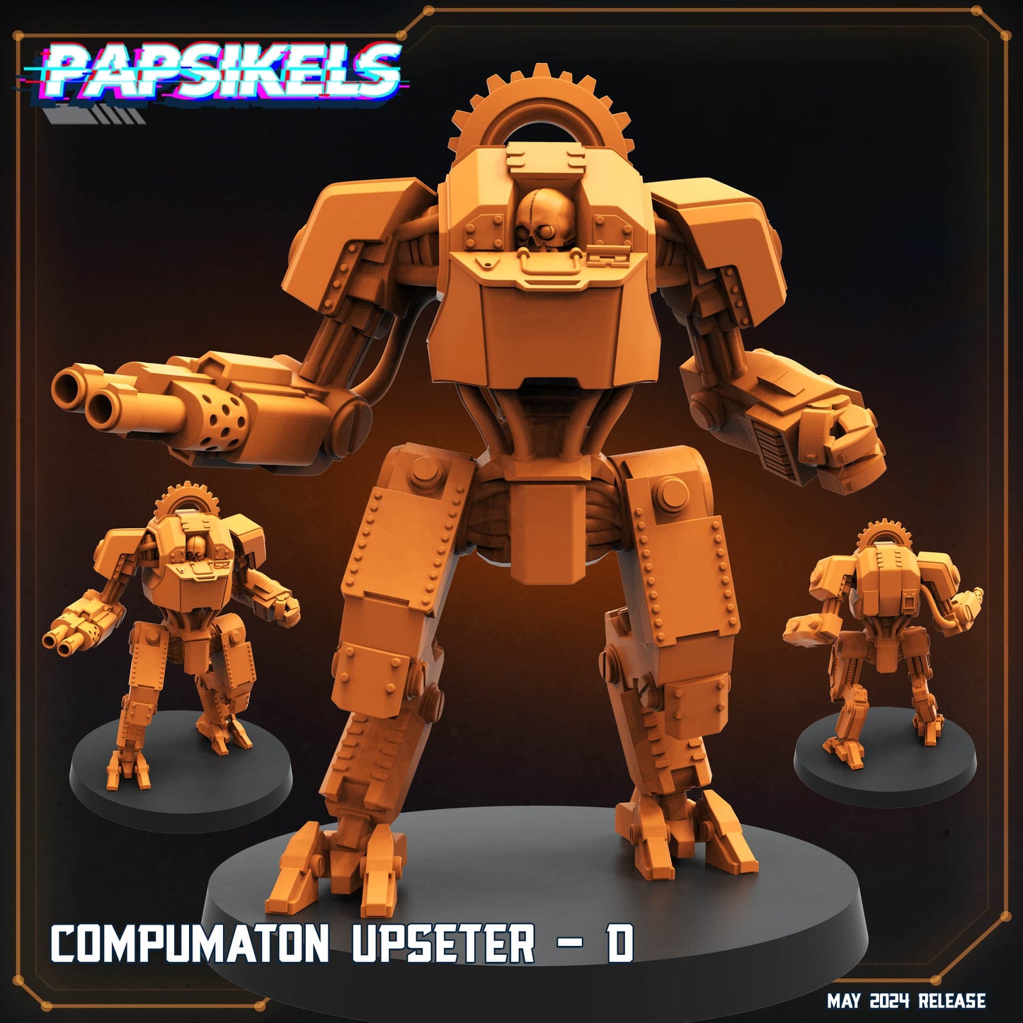 3D Printed Papsikels Compumaton Upseter Set Democracy Troopers Bugs and Bots 28mm 32mm - 3D Printing Boss 